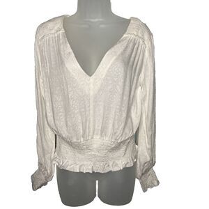 Anthropologie White Blouse